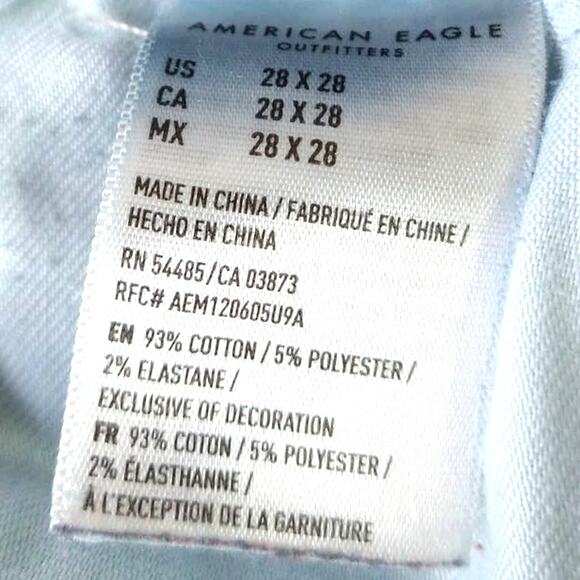 American Eagle AEO Relaxed Straight Fit jeans size 8 - Picture 9 of 11